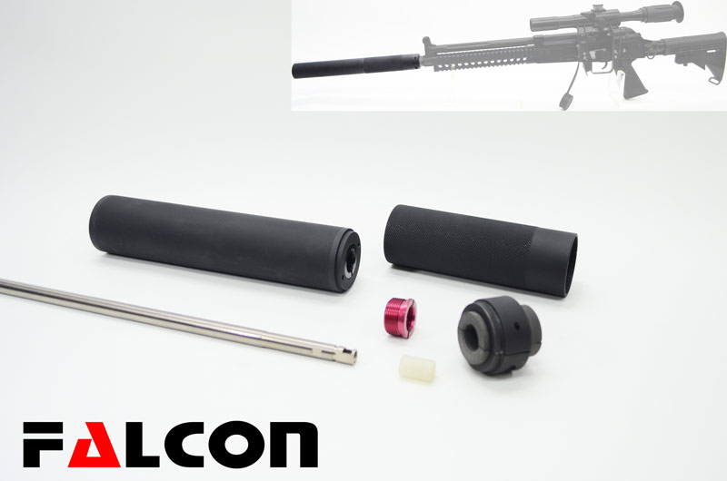 FALCON  Suppressor for KSC/KWA AKG-KTR-03 GBB (KCR) ( Contain Extended Eight Rifling of Pr